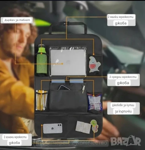 Авто органайзер за предна седалка , снимка 4 - Аксесоари и консумативи - 51306853