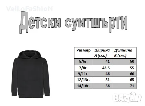 Нов детски суичър в светлосин цвят, снимка 4 - Детски анцузи и суичери - 47511274