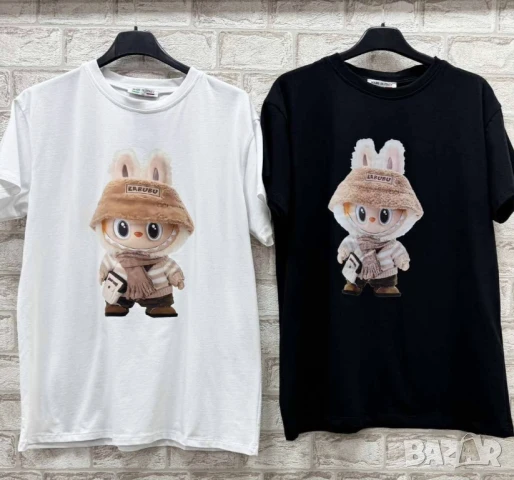 памучни дамски тениски labubu, снимка 14 - Тениски - 50843606