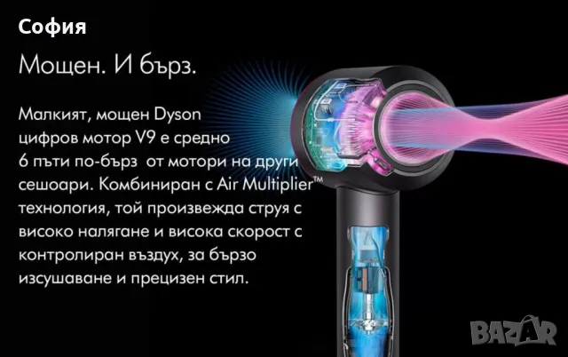 Сешоар Super Hair Dryer с йонизираща функция, снимка 3 - Сешоари - 48197766