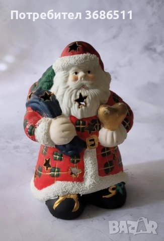 Керамични коледни декорации, снимка 4 - Декорация за дома - 52260903