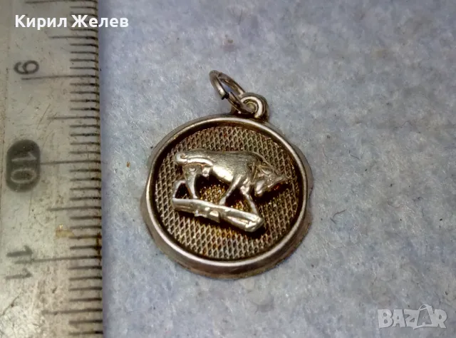 ЗОДИЯ ТЕЛЕЦ АСТРОЛОГИЧЕН СРЕБЪРЕН МЕДАЛЬОН СРЕБРО 925 ХУДОЖЕСТВЕНА РЕЛЕФНА РЪЧНА ИЗРАБОТКА 22198