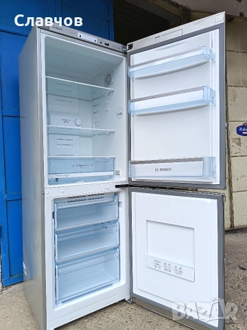 Хладилник с фризер Bosch 170 см инокс, снимка 6 - Хладилници - 53945372