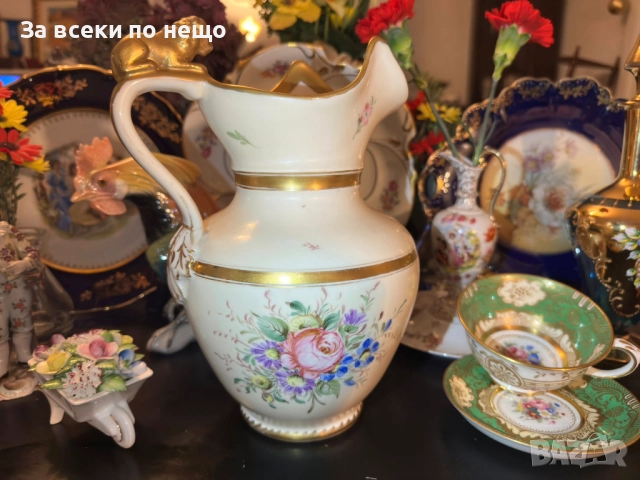 C. Tielsch and Company (C.T.) cobalt mark, Waldenburg – Altwasser, Germany (Poland). 1870 Код P1729, снимка 16 - Вази - 52970127