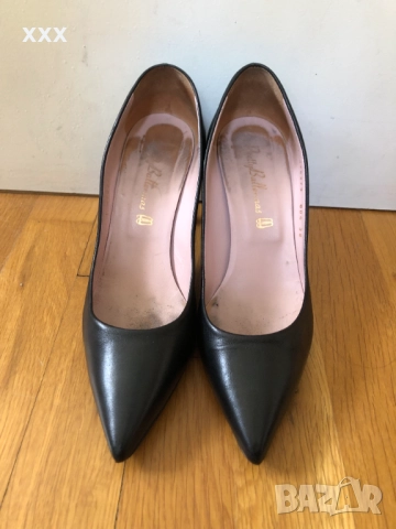 Кожени обувки на ток, снимка 1