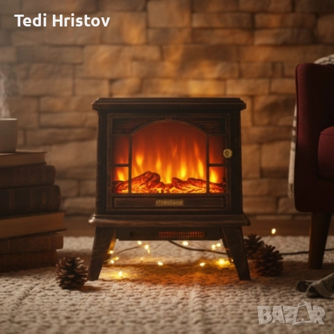 Ретро камина с ефект на пламък – уют и атмосфера навсякъде, снимка 3 - Други стоки за дома - 52530161