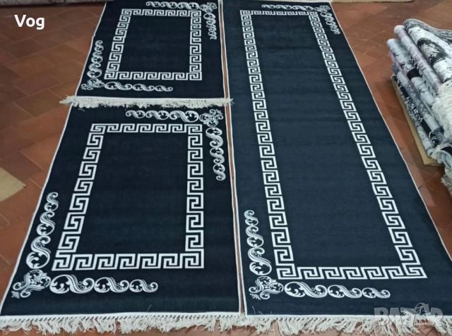 Комплелт килим + 3 пътеки , снимка 6 - Пердета и завеси - 45319852