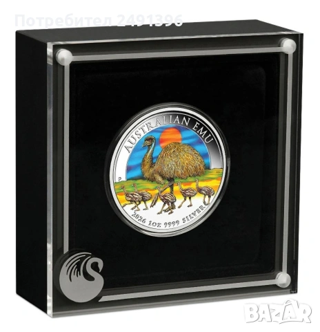 1 oz, Сребро, Австралийско Ему, 2026, снимка 3 - Нумизматика и бонистика - 54260858