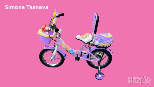 Детски велосипед 14 инча , циклама, снимка 1 - Столчета за кола и колело - 45225516