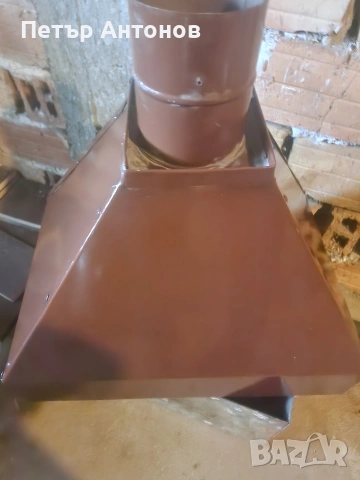 продавам тенекиена баджа със кюнец и клапа монтирана в кюнеца 