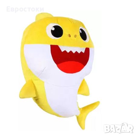 Плюшена играчка Pinkfong Baby Shark, голяма мека играчка Бебе Акула, около 43 см, снимка 3 - Плюшени играчки - 45438759