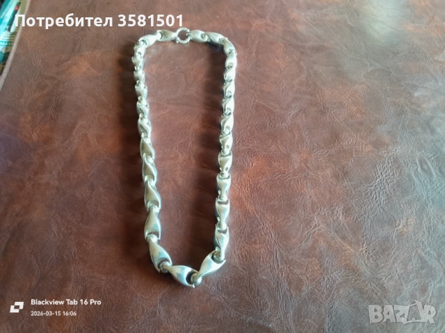 163/Сребърн Синджир-88грама.🇧🇬, снимка 4 - Колиета, медальони, синджири - 52353408