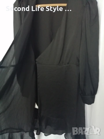 Mango дамска сатенена рокля тип "прегърни ме" р-р M, снимка 4 - Рокли - 54151267