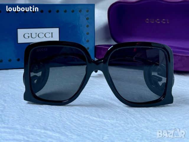 Gucci 2024 дамски слънчеви очила правоъгълни GG1326, снимка 7 - Слънчеви и диоптрични очила - 45571816