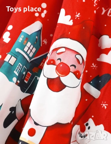 Нова красива Коледна рокля размери 4г, 5г, 6г, снимка 2 - Детски рокли и поли - 52158401