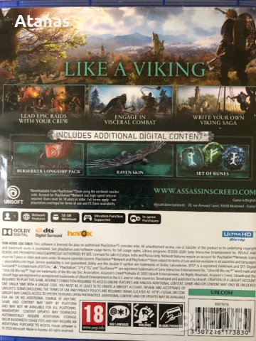 Assassins Creed Valhalla drakkar edition PS5, снимка 2 - Игри за PlayStation - 51133051