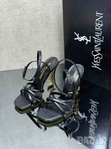 сандали на ток YSL saint laurent , снимка 2 - Сандали - 50595883
