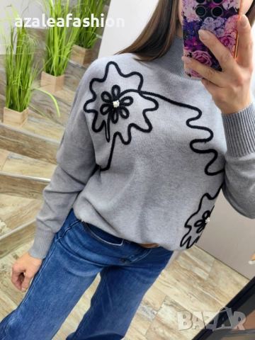 Дамски пуловер, снимка 2 - Блузи с дълъг ръкав и пуловери - 52801149