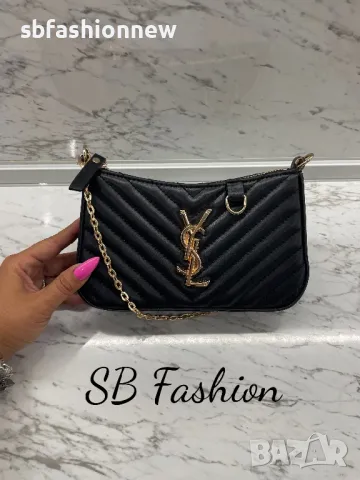 YSL дамска чанта с къса и дълга дръжка, снимка 6 - Чанти - 47035778