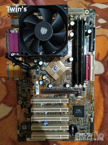 Дънна платка: Gigabyte GA-7ZXE Rev: 2.1 SDRAM: 2x64 (128MB), снимка 1