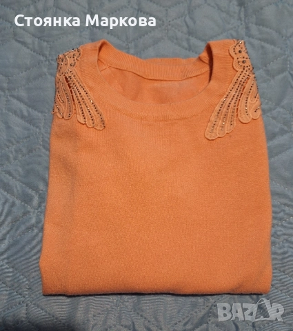 Блузка - цвят праскова, снимка 3 - Блузи с дълъг ръкав и пуловери - 51639710