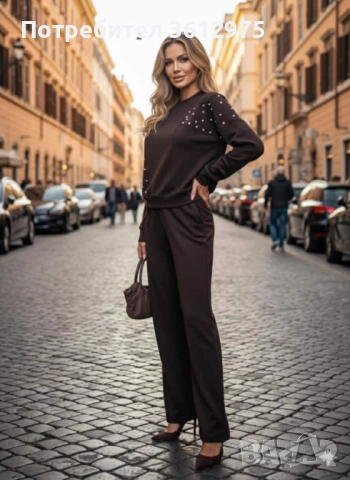 Дамски комплект с камъчета