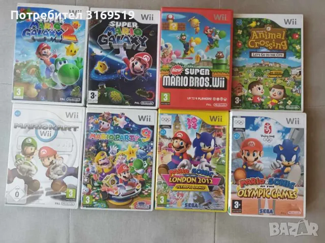 Игри за Nintendo Wii - Mario Sonic Animal Crossing, снимка 1 - Игри за Nintendo - 47645411