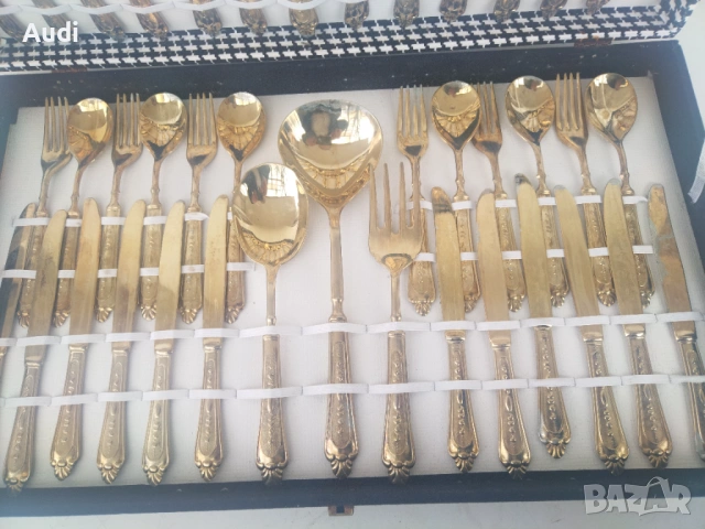 Италиaнски Vintage сервиз от посребрени прибори Silver Plated Made in Italy Продавам изключително ел, снимка 10 - Прибори за хранене, готвене и сервиране - 53901321