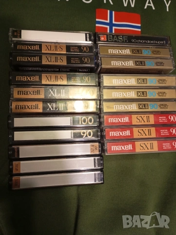 Лот от 20 бр Maxell XLII 90 /XLII S 90/SXII90/ BASF Cromdioxide super II 90 хромни аудио касети