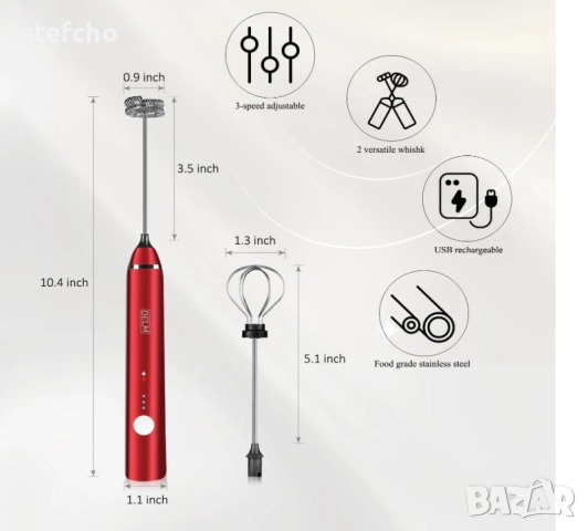 бъркалка за разпенване на мляко, снимка 2 - Миксери - 51980341