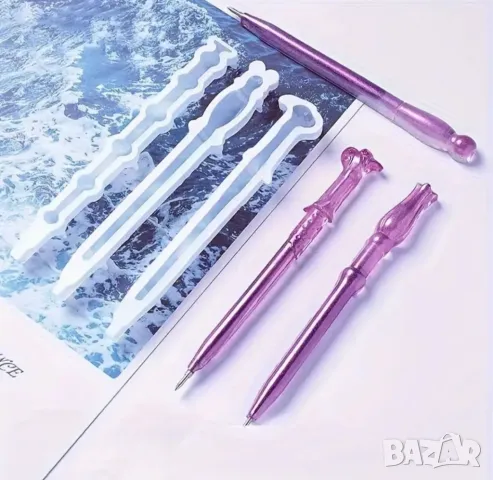 Молд к-т 3 вида химикалки + пълнители, снимка 3 - Форми - 49692761