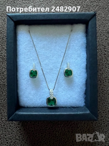 Сребърен комплект, снимка 6 - Бижутерийни комплекти - 53723813