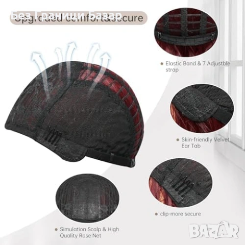 Нова Перука за Парти Ежедневие, Висококачествена коса за жени прическа, снимка 4 - Аксесоари за коса - 53568620