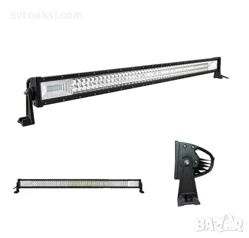 Mощен Лед бар/LED BAR, Прав/Извит 105см, 540W, снимка 4 - Аксесоари и консумативи - 49217410