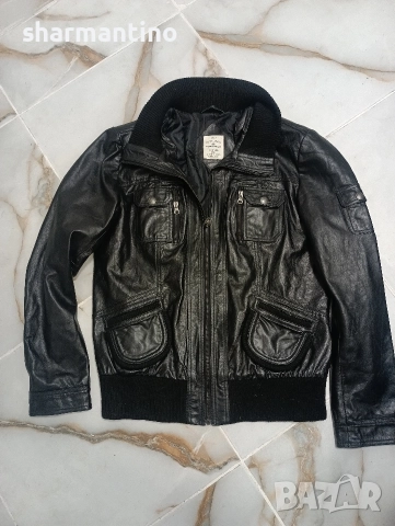 Tom Tailor кожено яке M - 35 лв