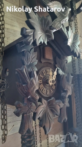 Немски часовник с кукувица , снимка 4 - Стенни часовници - 53738845