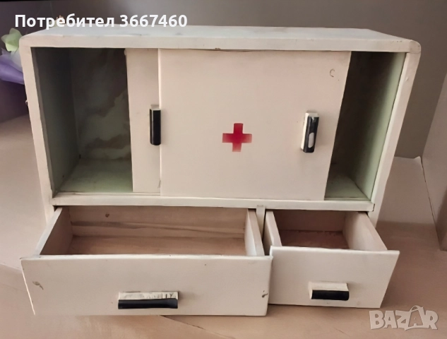 Антична аптечка, снимка 2 - Антикварни и старинни предмети - 51826992