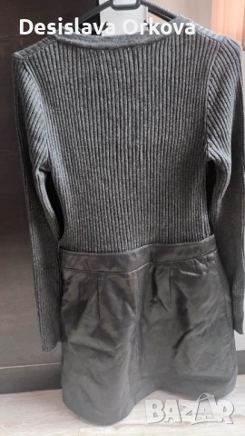 Рокля плетиво с кожа , снимка 2 - Рокли - 54022288