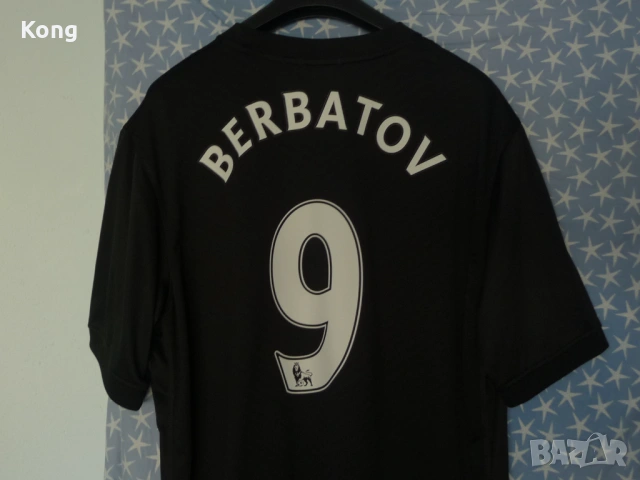 винтидж фланелка Manchester United Nike Бербатов ЦСКА Малага дълъг ръкав Umbro Манчестър Юнайтед