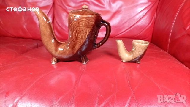 Керамичен комплект за греяна ракия „Ханска шатра”, снимка 6 - Чаши - 52445829
