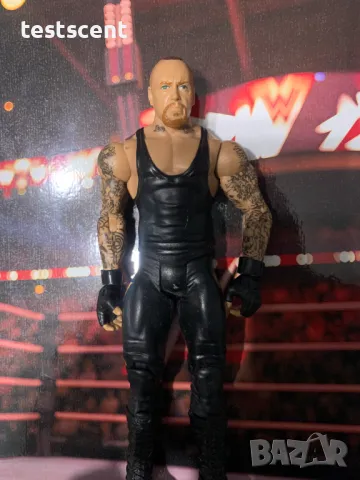 Екшън фигура WWE The Undertaker Гробаря basic series играчка Mattel short hair, снимка 6 - Колекции - 48504082