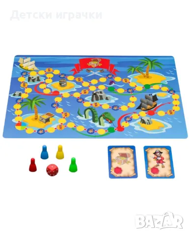 Настолна игра Островът на съкровищата 5+, снимка 2 - Игри и пъзели - 49472971