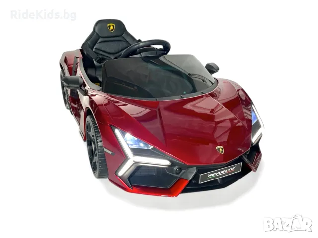 Lamborghini Revuelto 12V - Детска акумулаторна кола, Червена, EVA гуми, снимка 4 - Детски велосипеди, триколки и коли - 49731511