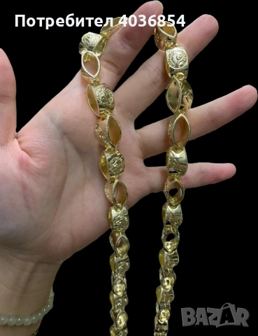 Позлатени мъжки ланци , снимка 6 - Колиета, медальони, синджири - 53279671
