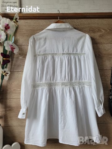 Бяла риза Zara , снимка 2 - Ризи - 45730379