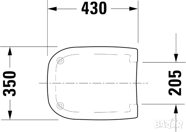 Тоалетна Седалка с Капак Duravit 0067390000 Soft Close/Плавно Затваряне, Quick Release, Бяла!, снимка 9 - Други стоки за дома - 53649562