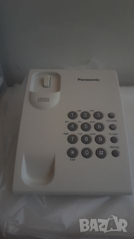 Стационарен телефон Panasonic KX-TS500FX с упътване na български - бял, снимка 5 - Стационарни телефони и факсове - 45083850