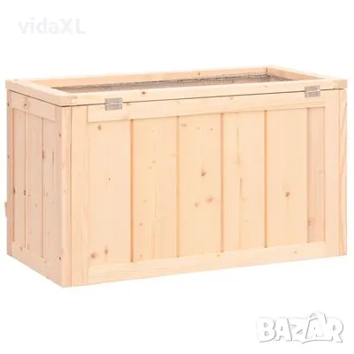 vidaXL Клетка за хамстери 60x30x35 см масивна ела（SKU:172377）, снимка 4 - Други стоки за животни - 48636350