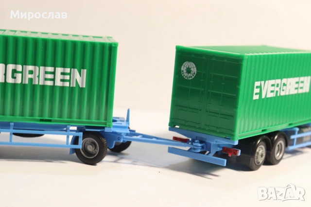 AWM H0 1/87 MERCEDES ACTROS КОНТЕЙНЕР КАМИОН МОДЕЛ, снимка 8 - Колекции - 53258266