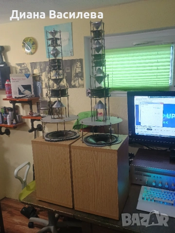 Екстравагантни тонколони тип кули ръчна изработка, снимка 2 - Тонколони - 53912724